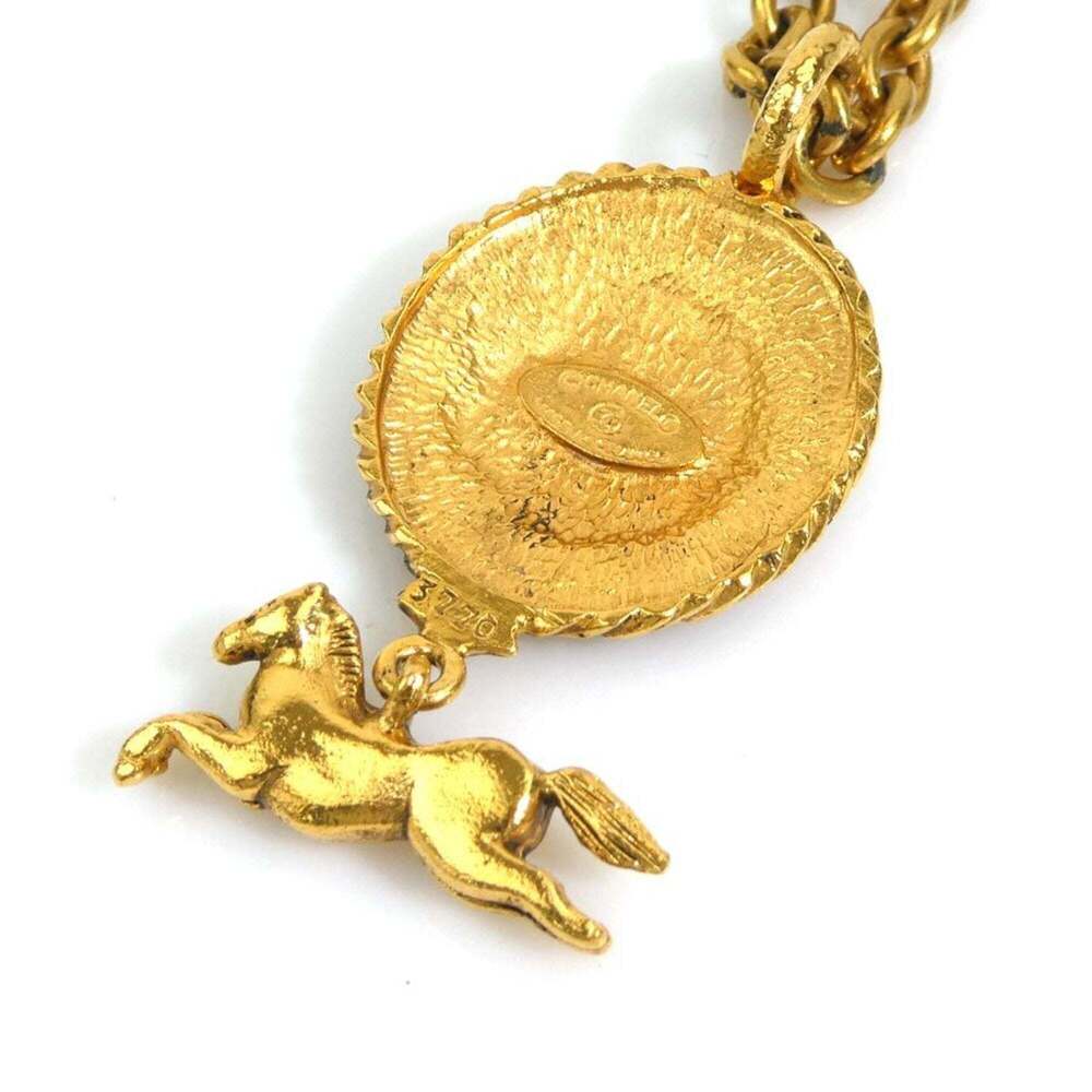 CHANEL Gold Logo Necklace - Picture 4 of 10